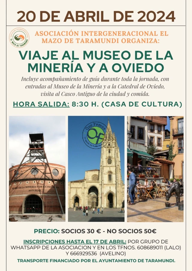 Taramundi visita el Museo de la Minería y Oviedo