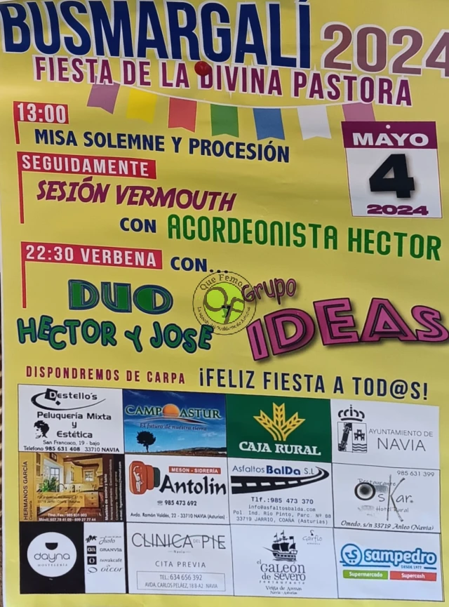 Fiesta de la Divina Pastora 2024 en Busmargalí 