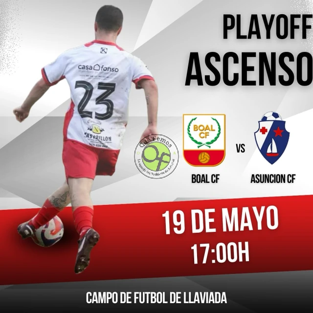 El Boal C.F juega el playoff de ascenso contra el Asunción C.F.