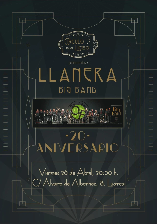 Concierto de Llanera Big Band en el Círculo Liceo de Luarca