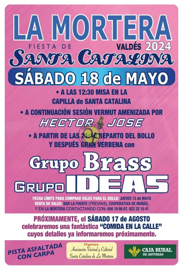 Fiesta de Santa Catalina 2024 en La Mortera