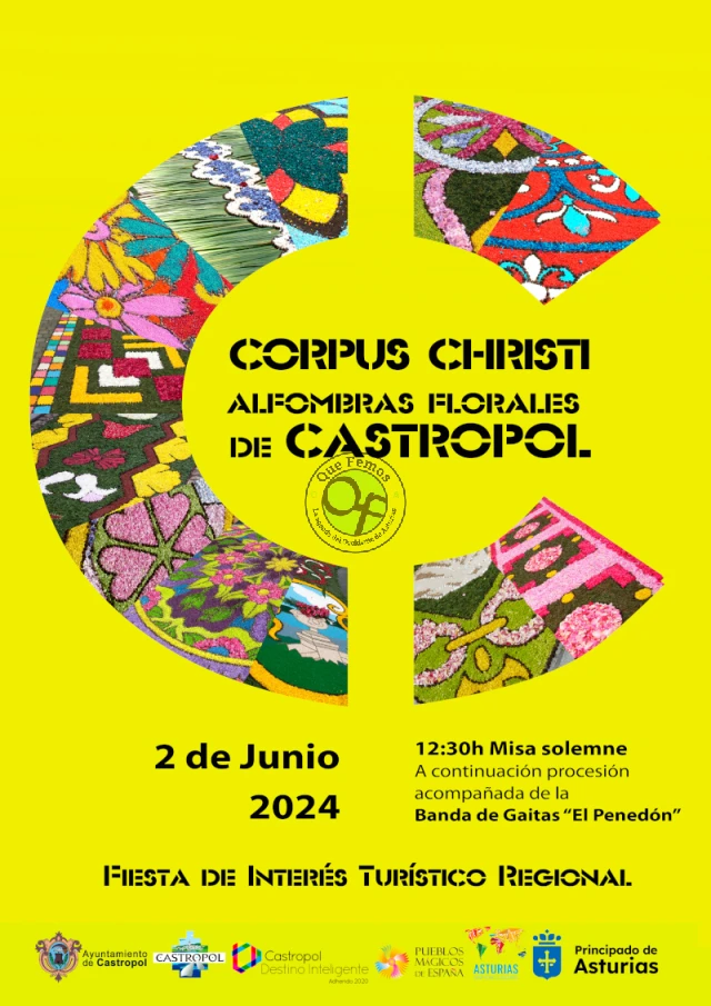 Corpus 2024 en Castropol y alfombras florales