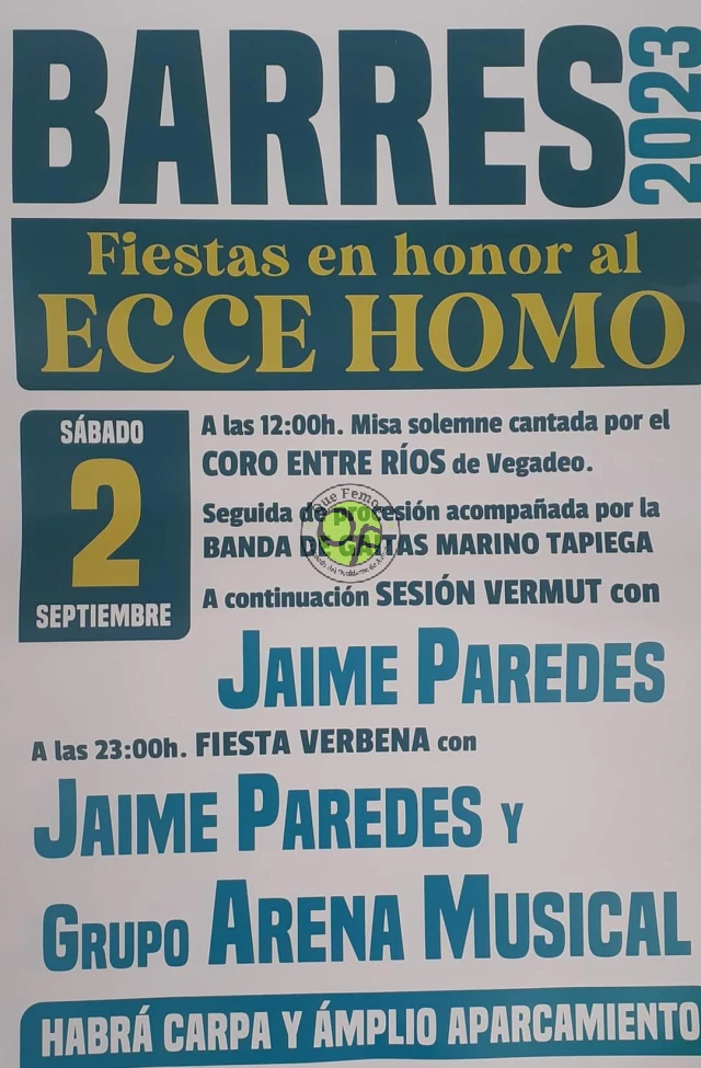 Fiestas del Ecce Homo 2023 en Barres