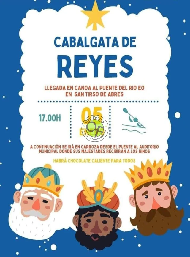 Cabalgata de los Reyes Magos 2024 en San Tirso de Abres