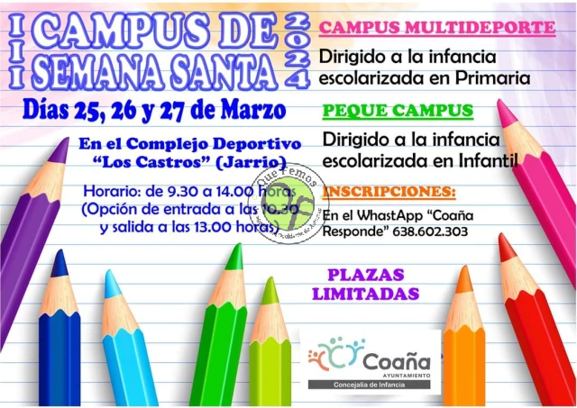 Coaña celebra el III Campus Deportivo de Semana Santa