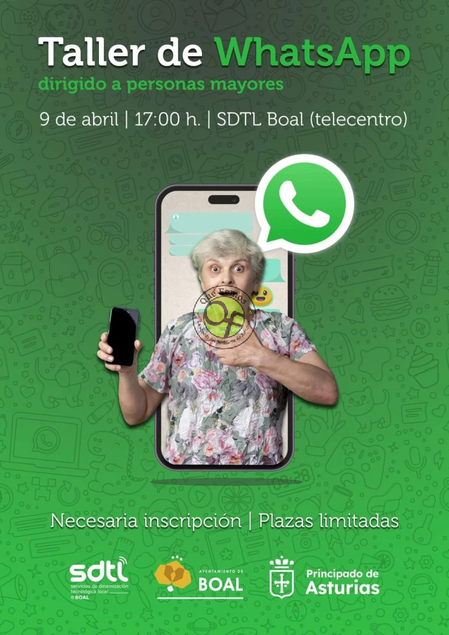 Taller de WhatsApp para personas mayores en Boal