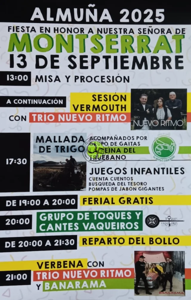 Fiestas de Nuestra Señora de Montserrat 2025 en Almuña