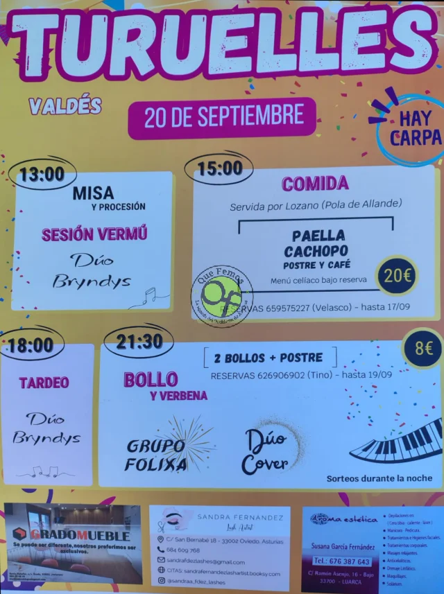 Fiesta de La Magdalena 2025 en Turuelles