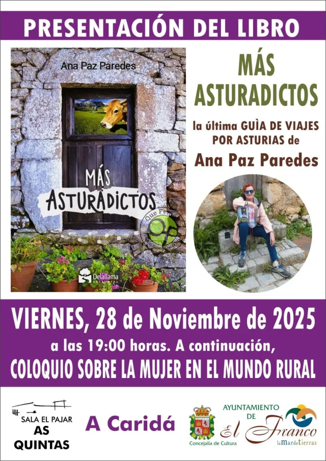 Más Asturadictos, la última guía de viajes por Asturias, se presenta el próximo viernes en A Caridá