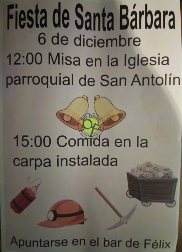 Fiesta de Santa Bárbara 2025 en Ibias