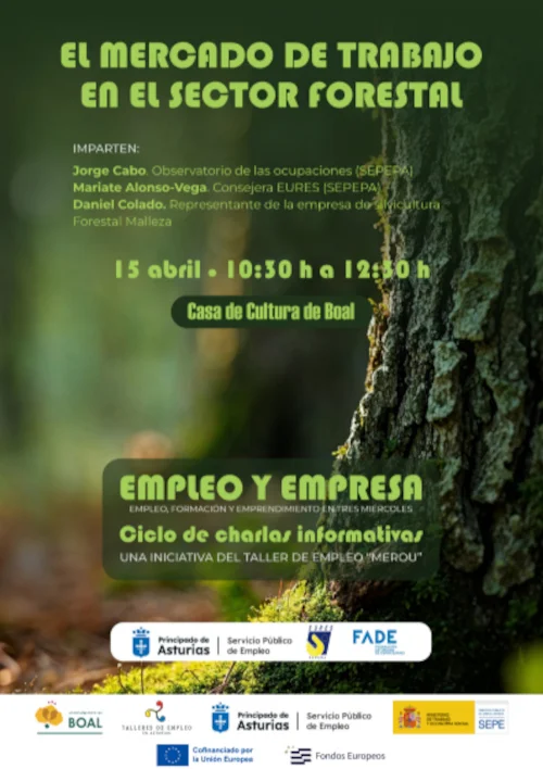 Boal acoge una charla sobre el mercado de trabajo en el sector forestal