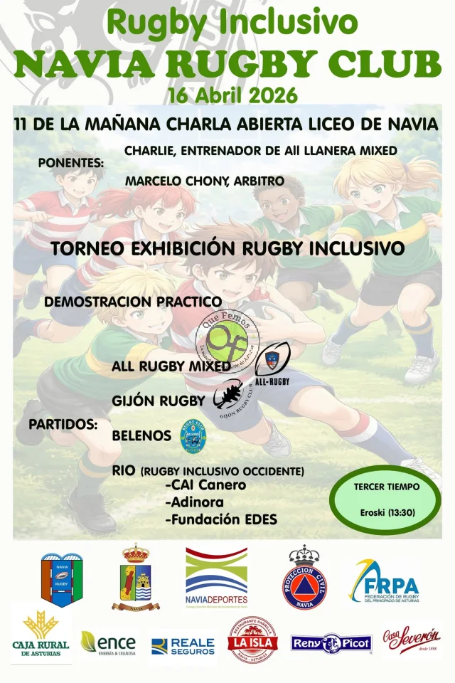 Navia acoge la celebración de un Torneo Exhibición Rugby Inclusivo