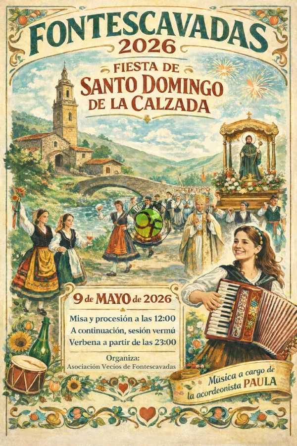 Festa de Santo Domingo da Calzada 2026 en Fontescavadas