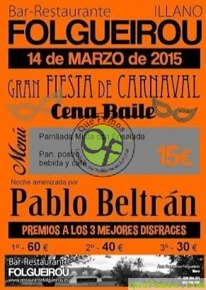 Gran Fiesta de Carnaval 2015 en el restaurante Folgueirou