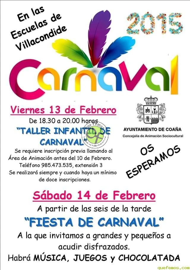 Fiesta de Carnaval 2015 en Villacondide
