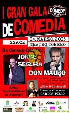 I Gran Gala de Comedia Asturias Comedy Club en el Toreno