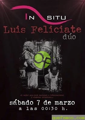 Concierto en el In Situ: Luis Feliciate