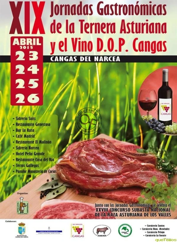 XIX Jornadas de la Ternera Asturiana y el Vino de Cangas 2015