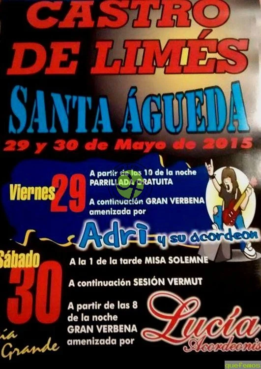Fiestas de Santa Águeda 2015 en Castro de Limés