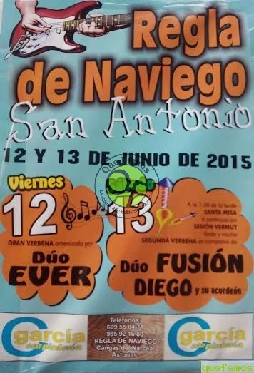 Fiestas de San Antonio 2015 en Regla de Naviego