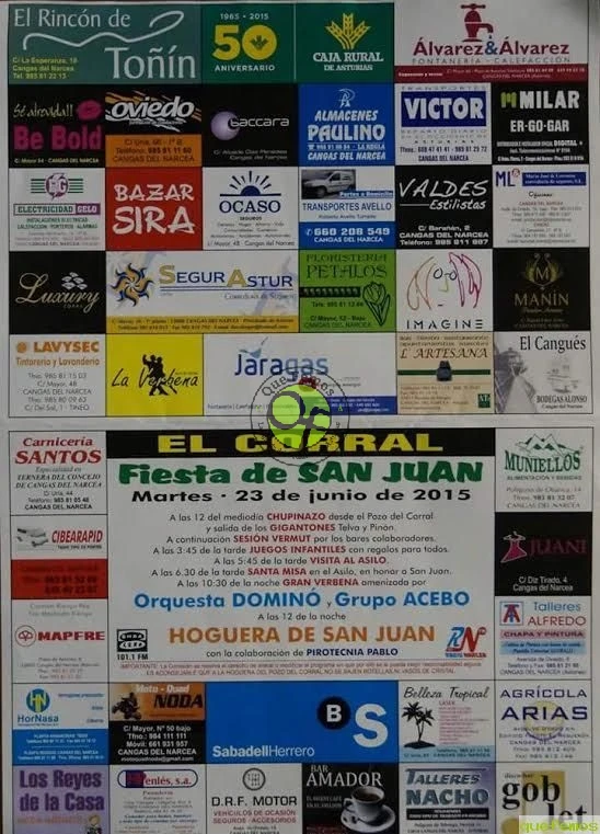 Fiestas de San Juan 2015 en El Corral de Cangas del Narcea