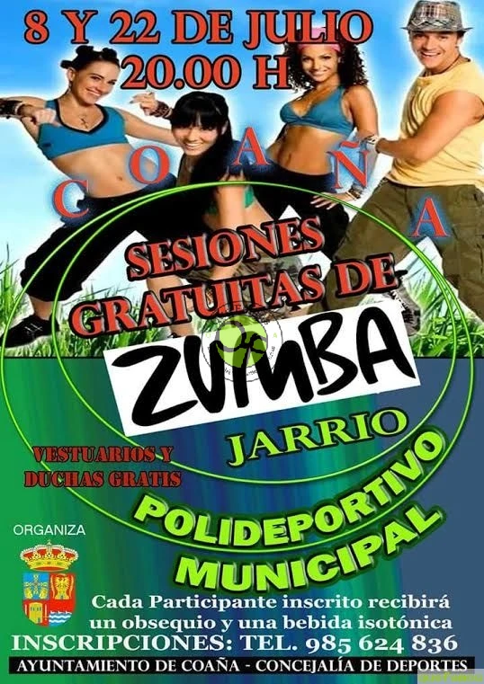 Sesiones gratuitas de zumba en Coaña