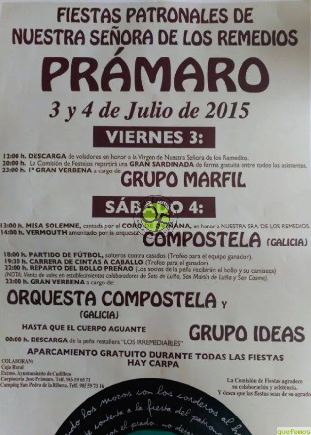 Fiesta de los Remedios 2015 en Prámaro
