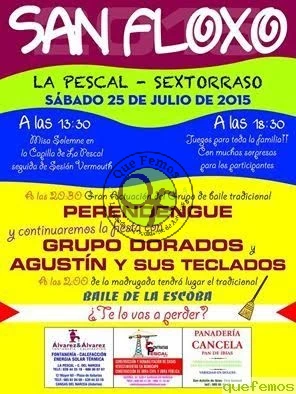 Fiestas de San Floxo 2015 en La Pescal y Sextorraso