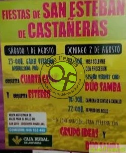 Fiestas de de San Esteban de Castañeras 2015