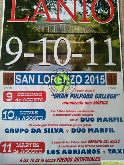 Fiestas de San Lorenzo 2015 en Lanio