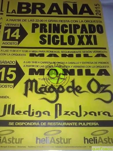 Fiestas de Nuestra Señora la Virgen de A Braña 2015