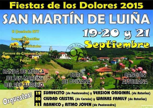 Fiestas de los Dolores 2015 en San Martín de Luiña