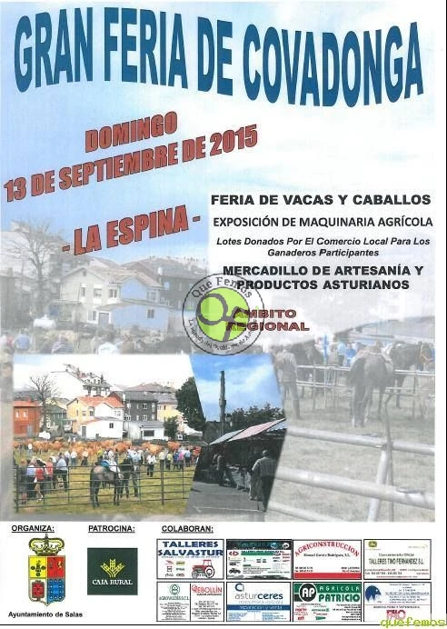 Feria de Covadonga 2015 en La Espina