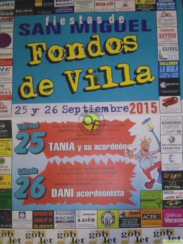 Fiestas de San Miguel 2015 en Fondos de Villa