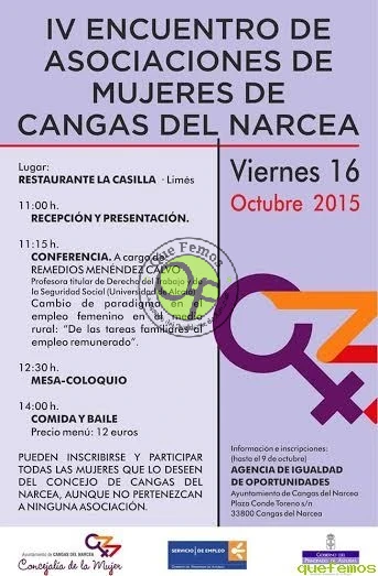 IV Encuentro de Asociaciones de Mujeres de Cangas del Narcea 2015
