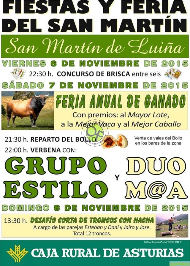 Fiestas y Feria del San Martín 2015 en San Martín de Luiña