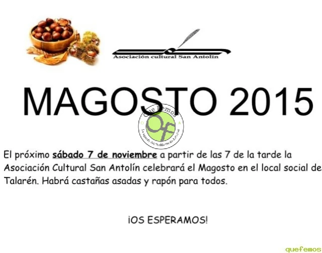 Magosto 2015 en Talarén