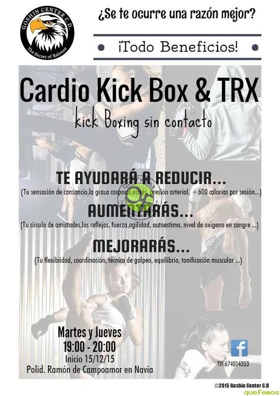 Cardio Kick Box & TRX en Navia con Goshin Center C.D.