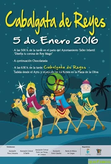 Cabalgata de Reyes Magos 2016 en Cangas del Narcea