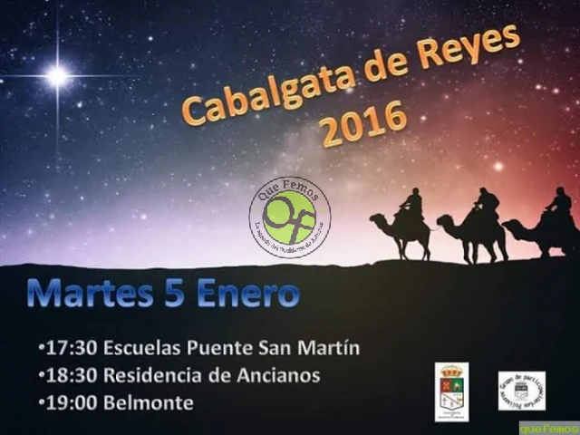 Cabalgata de Reyes 2016 en Belmonte de Miranda