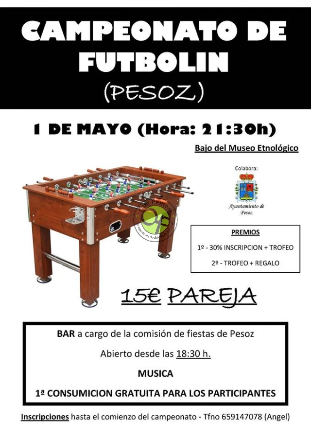 Campeonato de futbolín en Pesoz