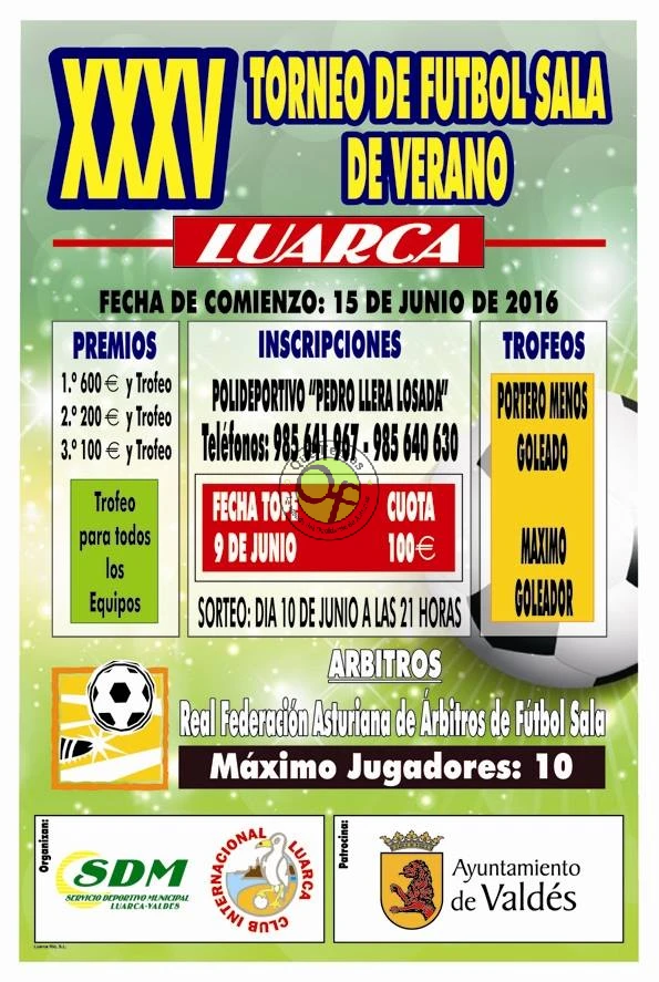 XXXV Torneo de Fútbol Sala de Verano en Luarca 2016