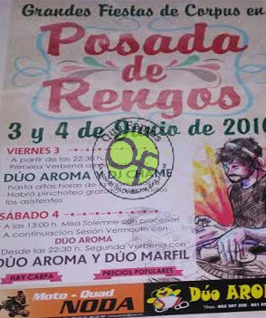 Fiestas del Corpus 2016 en Posada de Rengos
