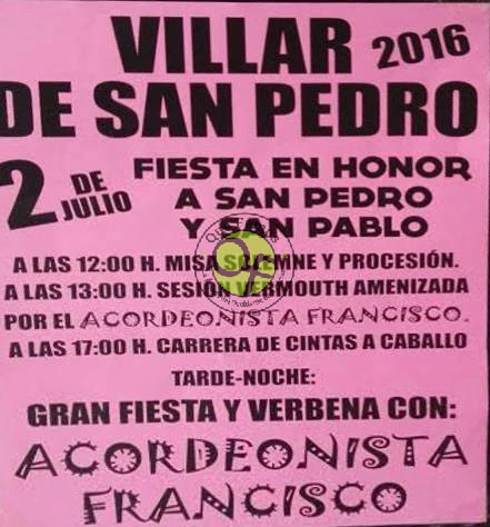 Fiesta de San Pedro 2016 en Villar de San Pedro