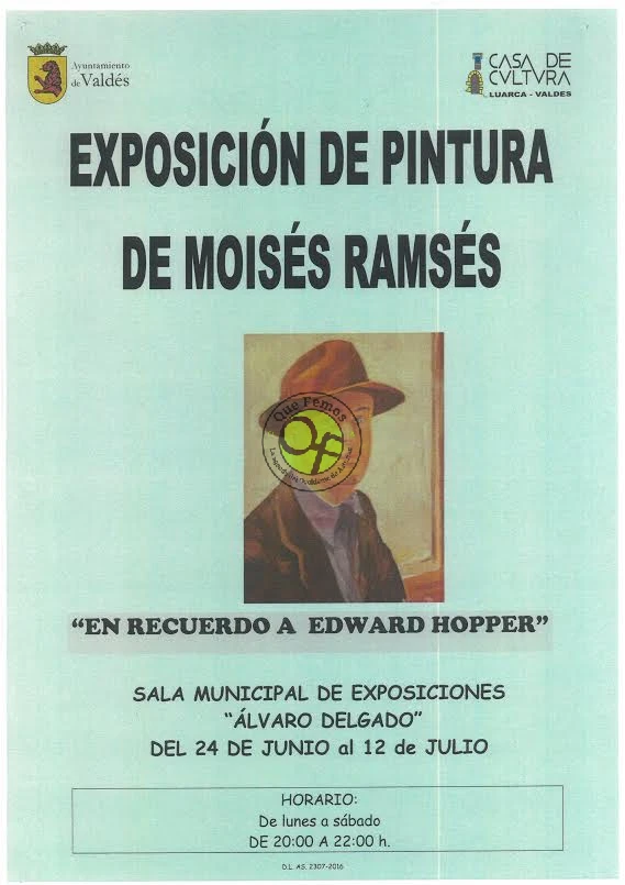 Exposición de pintura de Moisés Ramsés en Luarca