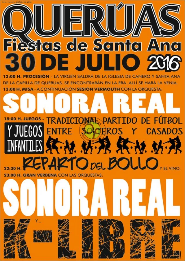 Fiestas de Santa Ana 2016 en Querúas