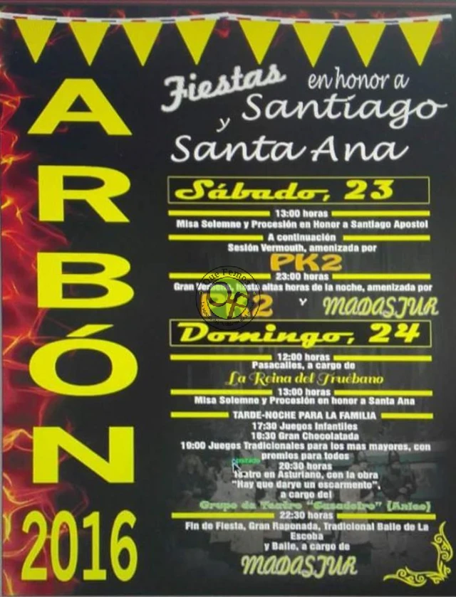 Fiestas de Santiago y Santa Ana 2016 en Arbón