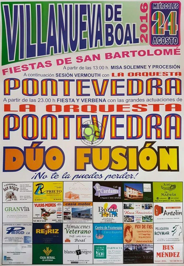 Fiestas de San Bartolomé 2016 en Villanova