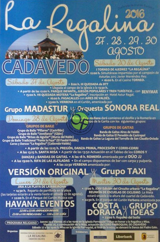 Fiestas de La Regalina 2016 en Cadavedo