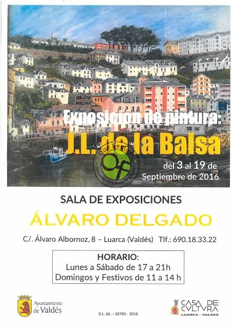 Exposición de pintura de José Luis de la Balsa en Luarca
